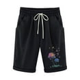 thumbnail image 4 of CALAFEBILA Cotton Linen Bermuda Shorts for Women Plus Size Knee Length Casual Shorts Women Plus with Pockets, 4 of 4