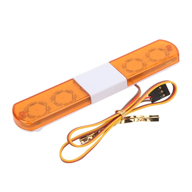Luz De Policia LED RC, 4 Modos, Para Coches RC 1/8 1/10, Lámpara De Flash De Policia RC, Luz Alarmante LED, Azul Rojo Amarillo Rojo Azul