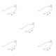 thumbnail image 1 of Yuarrent Guardabarros para patinete M365, soporte de barro trasero, guardabarros PA impermeable, accesorios de repuesto para guardabarros blanco 5Conjunto, 1 of 6