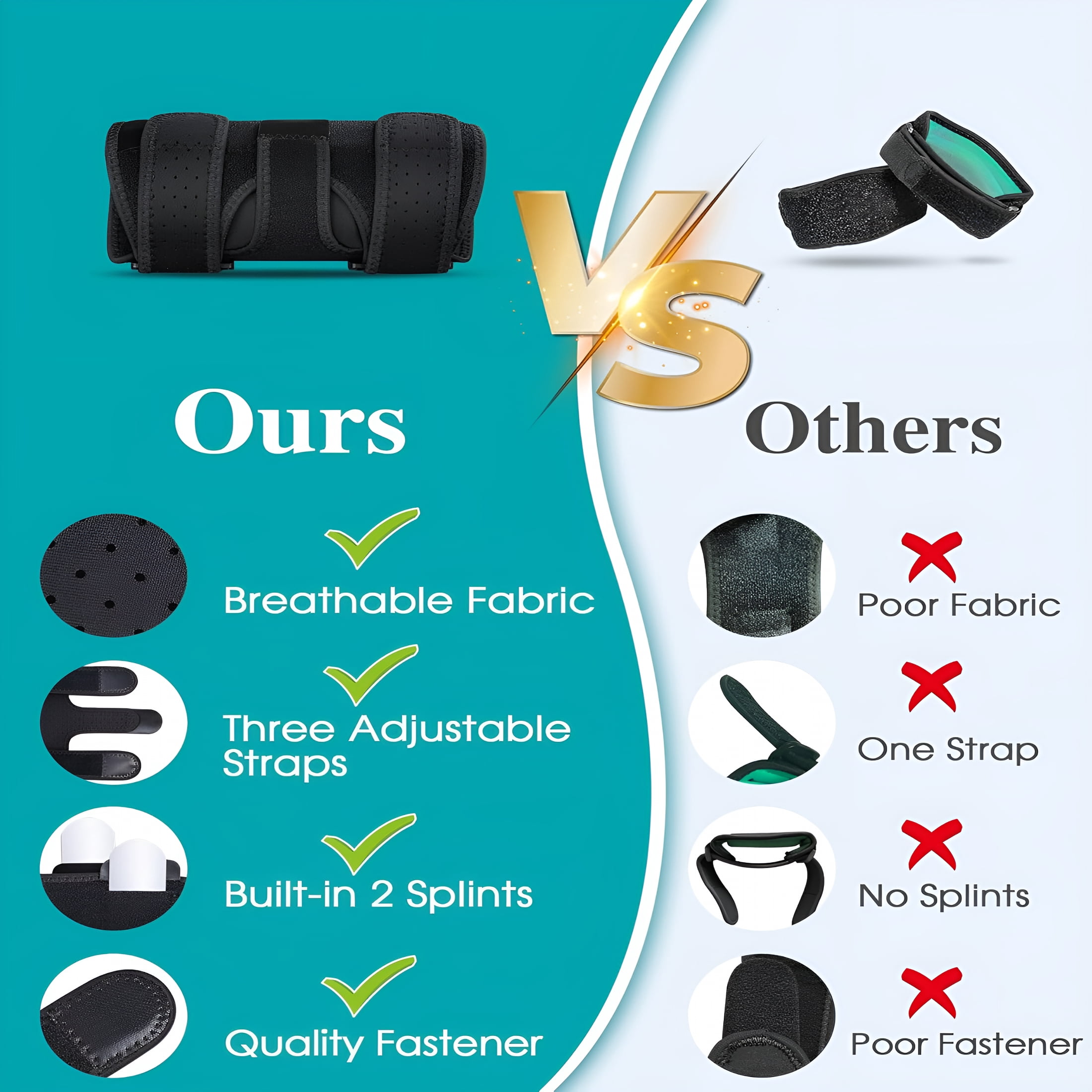 Elbow Brace for Cubital Tunnel, Ulnar Nerve Entrapment Brace, Adjustable Elbow Splint for Sleeping, Tennis Elbow, Tendonitis, Comfortable Stabilizer Support for Men And Women