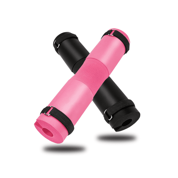 1 PC Thicken Foam Barbell Squat Pad Barbell Pad For Hip Thrusts Squats Lunges Neck Shoulder Squat Bar Pad Cushion Support Foam,Pink