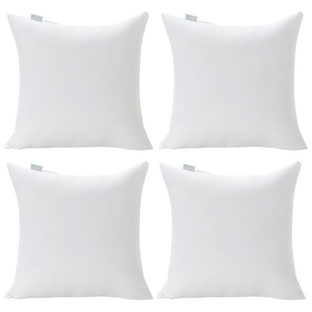 Acanva Decorative Square Throw Pillow Inserts, Hypoallergenic Form Stuffer Cushion Sham Filler, 20"