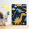 thumbnail image 6 of Dinosaurs in Space Acrylic Clipboards 12 x 9 Inch A4 Size with Low Profile Clip Hanging Clipboard for Classroom School Office, 6 of 8