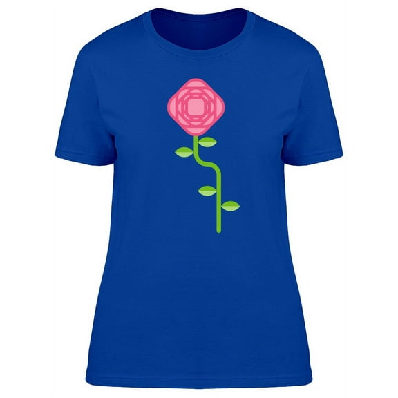 Cool Modern Art Rose T-Shirt Women -Image by Shutterstock, Female Large