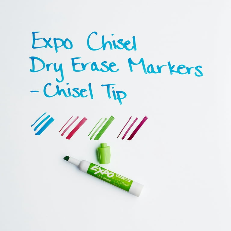  EXPO Low-Odor Dry Erase Markers, Chisel Tip, Fashion