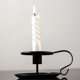 thumbnail image 4 of 2pcs Retro Wrought Iron Candlestick Stand Black Candle Holder for Taper Candles, 4 of 4