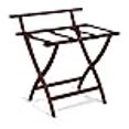 thumbnail image 3 of Wooden Mallet LR4-MHBRN WallSaver Luggage Rack in Mahogany with Brown Webbing, 3 of 3