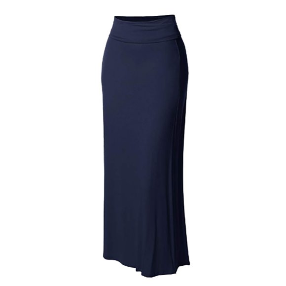UANWENN Women Lady's Solid High Waist Comfort Bodycon Stitching Long Maxi Skirt Long Skirts for Women Summer Metallic Skirt and Plaid Skirt Silk Skirts for Women Leather Pleated Skirts for Women