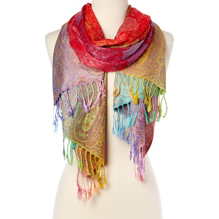 Red Scarfs for Women Pashmina Cashmere Scarf for Ladies Luxury...