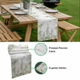 thumbnail image 5 of Green Eucalyptus Leaves Table Runner - 120 Inch Long, Kitchen Dining Table Runner Dresser Scarves, Spring Floral Weeping Farmhouse Farmhouse Decor for Coffee Tables Wedding Party Banquet, 5 of 8