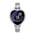 thumbnail image 1 of Reloj inteligente con frecuencia cardíaca, presión arterial, contador de pasos, IP67, reloj de metal resistente al agua, plateado Inevent EL000350-01B, 1 of 7