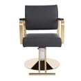 thumbnail image 5 of Salon Chair, Heavy-Duty Professional Barber Chair 440LBS Capacity, Hydraulic Height Adjustable 360° Swivel Styling Chair with Ergonomic PU Cushion & Electroplated Steel Frame, 5 of 12