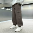 thumbnail image 3 of OSOLU Children Boys Cargo Pants Outdoor Adventures Hiking Joggers with Adjustable Ankles Sportswear All Season Holiday Vibrant Trousers, 3 of 7