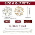 thumbnail image 3 of 1 Bag 9 Pcs Wedding Bouquet Brooches Kit Pearl Wedding Bouquet kit Set Pearl Brooch Pin Crystal Flower Brooches with 100 Pcs Crystal Bouquet Pins For Wedding Bouquet Bridal Brooches Decoration, 3 of 6