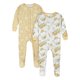 thumbnail image 1 of Pijamas enterizos con pies para niña bebé, paquete de 2, Gerber, talla 4T, estampado floral, 1 of 5