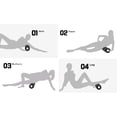 thumbnail image 2 of Soidarity Rodillo de espuma hueca EPP Fitness Muscle Relax Masaje para aliviar el dolor Rodillo Brazo Pierna Masajeador de espalda Uniforme atlético blanco negro Soidarity OD0474-02, 2 of 6