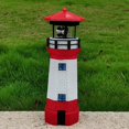thumbnail image 1 of Faro con luz LED solar para exteriores, luz de haz giratorio con sensor, lámpara de baliza, R, 1 of 5