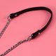 thumbnail image 4 of EeaseMX pieza de cadena de metal de PU para bolso, correa de repuesto, accesorio con hebillas para bolso de mano, bolso de hombro, color negro y plateado., 4 of 7