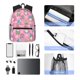 thumbnail image 4 of Easygdp pink Holiday Joy Mochila Casual para Portátil, Mochila para Escuela, Viajes, Negocios, 4 of 6