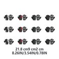 thumbnail image 3 of Eigraketly 2 piezas de guantes de ciclismo resistentes al desgaste para mujer, herramientas antideslizantes para montar, verano, transpirables, a prueba de Ciclismo Gris blanco SG Eigraketly OD026171-12, 3 of 6