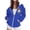 Inverlee Blue-WOMENS CLOTHES, variant on Womens Western Cowboy Ghost Halloween Graphic Full Zip Hooded Sweatshirt Drawstring Hood Kangaroo Pockets Loose Casual Fall Outerwear Jackets Gray XXXL