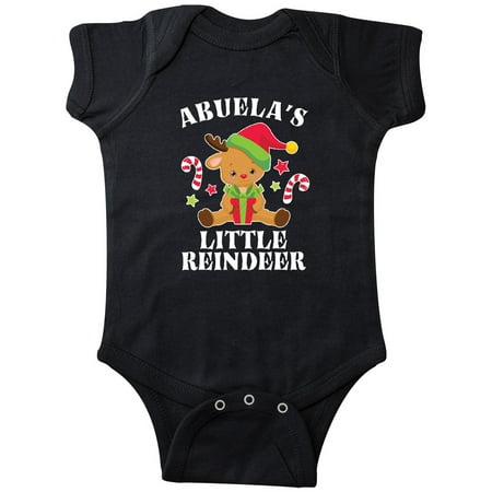 

Inktastic Christmas Abuela s Little Reindeer with Candy Canes Gift Baby Boy or Baby Girl Bodysuit