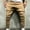Khaki, variant on Outfmvch Sweatpants For Men Long Johns For Men Men'S Trousers Overalls Casual Sports Pants Trousers With Zipper Pockets Men'S Pants Beige L