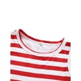 thumbnail image 4 of Toddler Girls Dresses Independence Day Outfits Kids Patriotic Clothes 4th of July Stripe Dress 1-5Y, 4 of 7
