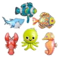thumbnail image 2 of Rl Ocean World Theme Decoración Mar Animal Foil Globos Cumpleaños Pa-color:10pc Letax C, 2 of 5