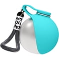 thumbnail image 1 of Botella de agua de acero inoxidable para perros, ideal para viajes | Dispensador de bebidas portátil a prueba de fugas para mascotas con recipiente de silicona plegable, 1 of 4