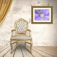 thumbnail image 3 of Gulin, Sylvia 18x15 Gold Ornate Wood Framed with Double Matting Museum Art Print Titled - Oregon-Salem close-up of purple blooming Clematis flower, 3 of 4