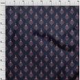 thumbnail image 3 of oneOone Viscose Chiffon Fabric Leaves & Floral Block Printed Craft Fabric BTY 42 Inch Wide, 3 of 4