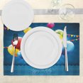 thumbnail image 3 of Ambesonne Fun Place Mats Set of 4, Vibrant Colored Balloons, Standard Size, Multicolor, 3 of 6