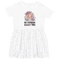 thumbnail image 3 of Inktastic Grandma Loves Me Granddaughter Angel Girls Toddler Dress, 3 of 5