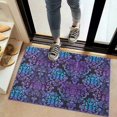 thumbnail image 2 of Purple and Blue Damask Pattern Door Rugs,Washable Non Slip Door Mats Indoor,Decorative Door Mats,Entry Mat Indoor for Entrance,Bedroom,Kitchen,Bathroom,20"x32", 2 of 6