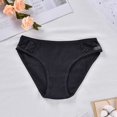 thumbnail image 3 of Bigersell Womens Boyshorts Underwear Clearance Womens Plus Size Underwear Bikini Panty Style P-40 Spandex Shaping Panties Ladies Thong Briefs High Waist Women's Bikini Panties Black M, 3 of 6