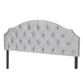 thumbnail image 5 of Home Design Evelina Twin Tufted Upholstered Headboard, Silver Gray, Velvet with Diamond Button Tufting, Modern Bedroom Furniture, 5 of 5