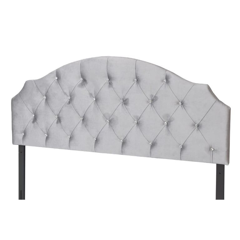 Home Design Evelina Queen Headboard with Diamond Button Tufting photo 5
