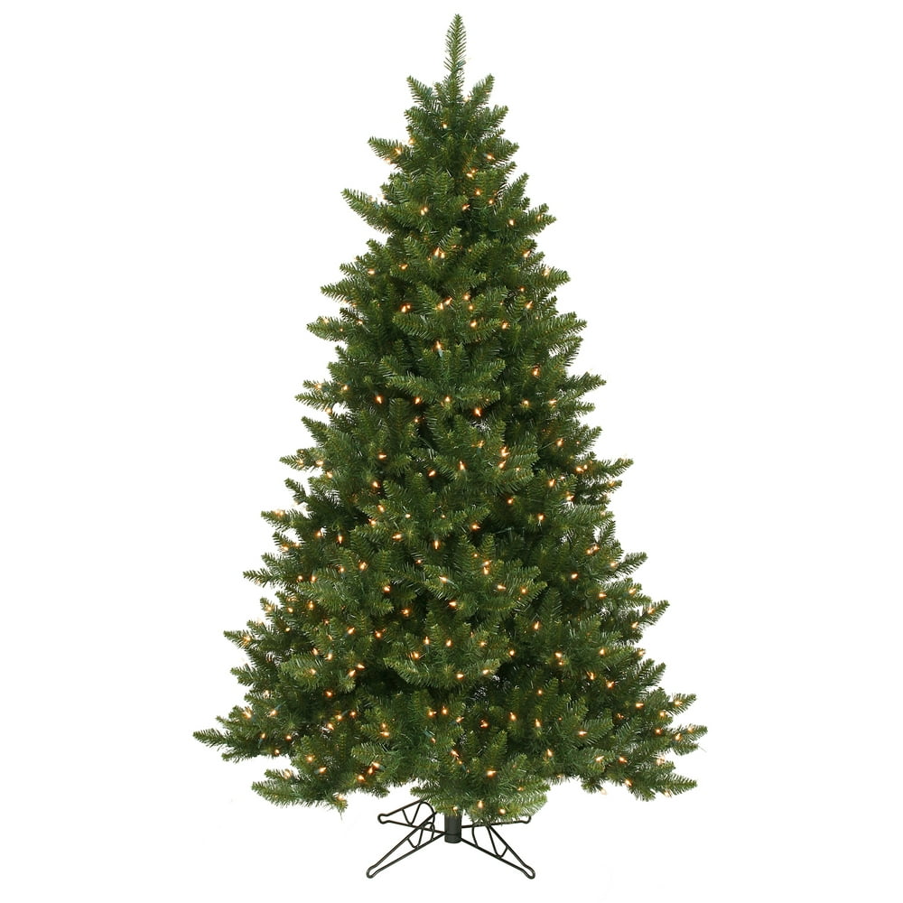 Vickerman Pre-Lit 6.5' Camdon Fir Artificial Christmas Tree, Dura-Lit ...