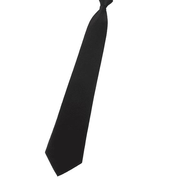 TELOLY Black Tie,Standard Triangular Setting Ties for Men,Convenient Zipper Design Corbatas Para Hombres Elegantes,1.18*57.09 in