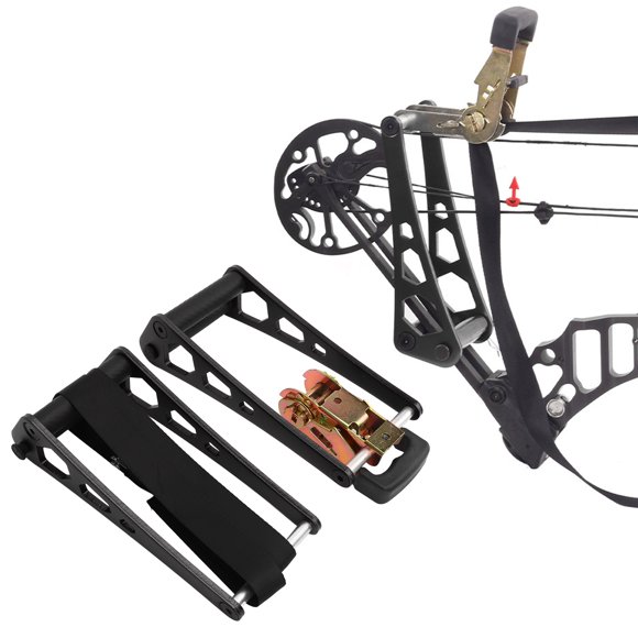 Presse à Arc Portable, Outil de Réglage d'Arc en Alliage d'Aluminium, Outil de Changement de Corde, Presse à Cliquet pour Chasse et Tir en Extérieur
