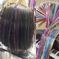 thumbnail image 4 of Extensiones de cabello Pelucas Cabello Láser Hilos brillantes Fibras PET de colores y juego de postizos de colores fibras fibras, 4 of 9