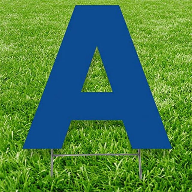 Advanced Graphics 3281 20 x 15 Po. Panneau Lettre par Yard, Bleu