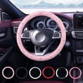 thumbnail image 1 of Diamond Rhinestone Steering Wheel Cover - Non-Slip Leather Grip for Women, Fashion Car Interior Accessory, 1 of 7