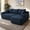 Blue+right, variant on  Black Cotton Linen,85" Cloud Sectional Couch with L-Shape Chaise,Reclining sofa sets for living room Modern Modular Deep Seat Sofa for Living Room,Bedroom,No Assembly.