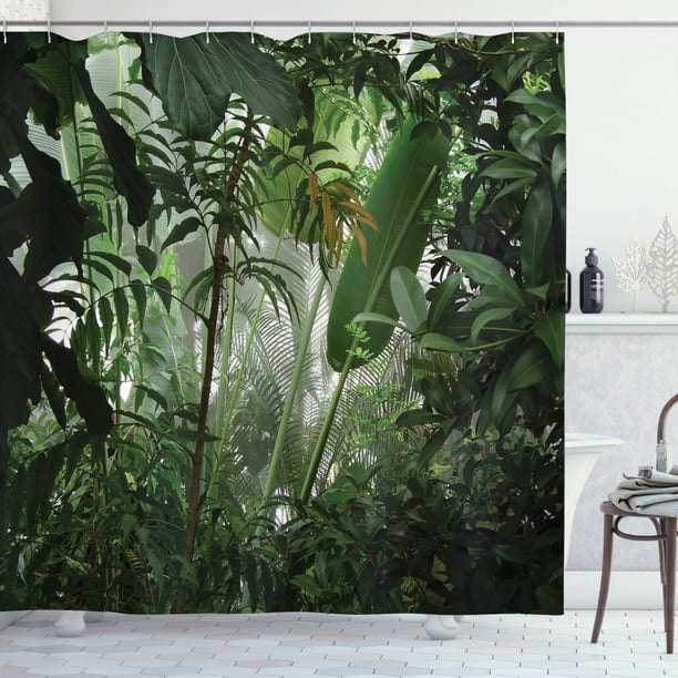 Rainforest Shower Curtain, Tropical Rainforest Preservation Humidity