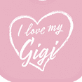 thumbnail image 4 of Inktastic I Love My Gigi in White Chalk Heart Boys or Girls Baby Bib, 4 of 4