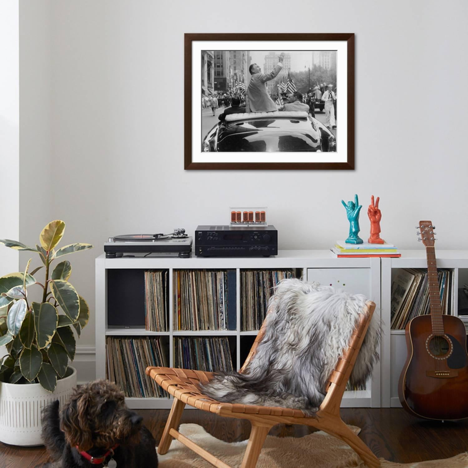Art.com Ben Hogan Honored in a Ticker-Tape Parade in New York City Photo, Brown Frame Wall Art, 40" x 32"