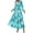 Blue, variant on PRETTYGARDEN Women's Floral Maxi Dress Spring Long Sleeve V Neck Casual A Line Long Flowy Boho Party Dresses