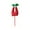 E, variant on Hxlamzoo Cloth Christmas Decoration Hat with Red Color and Cutting Design, Christmas Stick Ornaments and Gift for Xmas Tree Holiday Party Home Decorations